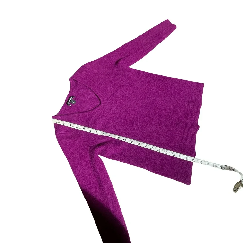 100% Cashmere Womens Purple V Neck Sweater Hawthorn  Size Medium - Picture 5 of 8